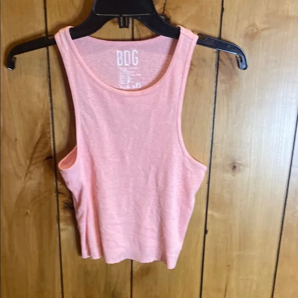 BDG Pink Crop Tank Top Sleeveless - Picture 2 of 2